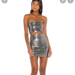 superdown Lila Fringe Sequin Set